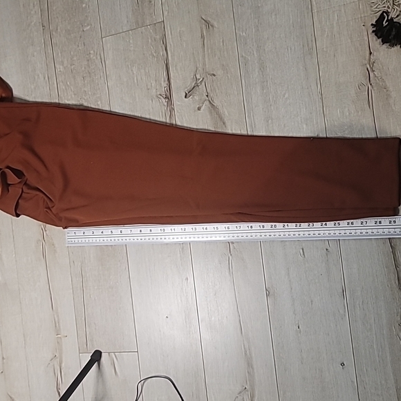 Revamped ruffled peplum skinny brown two piece women jumpsuit US L never worn - Picture 13 of 13